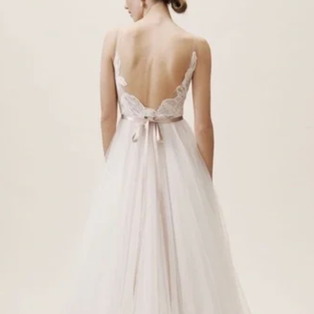 BHLDN WEDDING GOWN AND CAPE - Picture 2 of 7